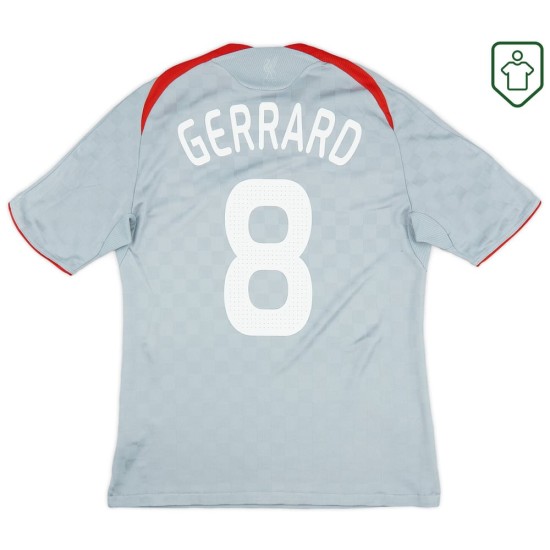 Men's Liverpool 2008/09 Away Retro Shirt Gerrard #8