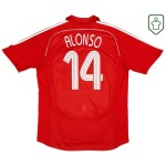 Men's Liverpool 2006/08 Home Retro Shirt Alonso #14