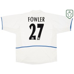 Men's Leeds United 2002/03 Home Retro Shirt Fowler #27