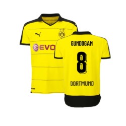 Women's GUNDOGAN BVB Borussia Dortmund 2015/16 Home Shirt