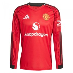 Women's Manchester United 2025/26 Home Long Sleeve Shirt