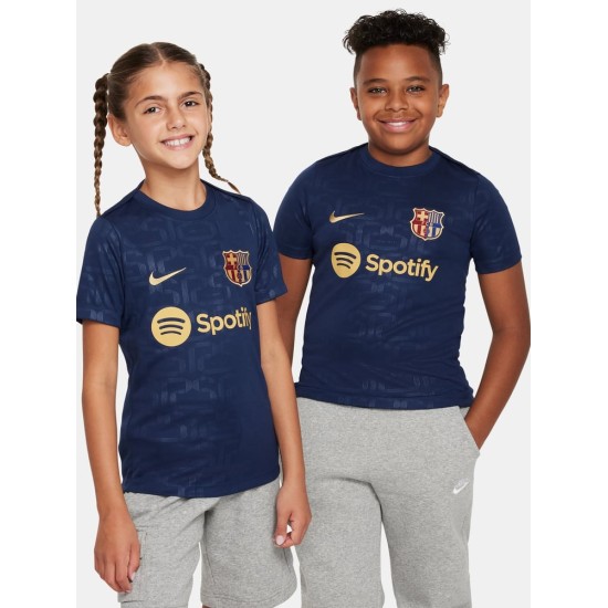 Kid's FC Barcelona 2024/25 Home Prematch Shirt Kid's FC Barcelona 2024/25 Home Prematch Shirt