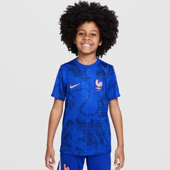 Kid's France 2025 Third Pre Match Shirt Kid's France 2025 Third Pre Match Shirt