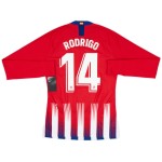 Men's RODRIGO Atletico Madrid 2024/25 Home Long Sleeved Shirt