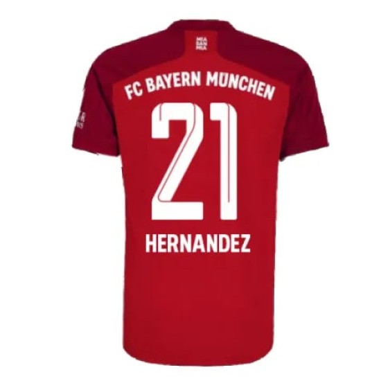 Kid's L.HERNANDEZ Bayern Munich 2021/22 Home Shirt