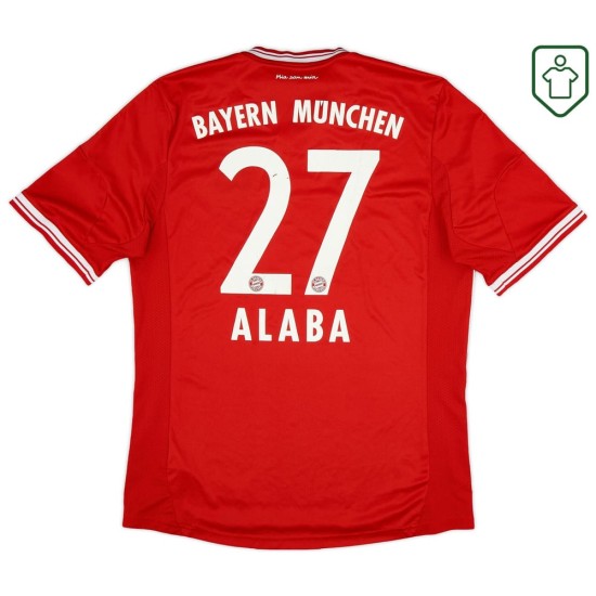 Men's Bayern Munich 2013/14 Home Retro Shirt Alaba #27 Men's Bayern Munich 2013/14 Home Retro Shirt Alaba #27