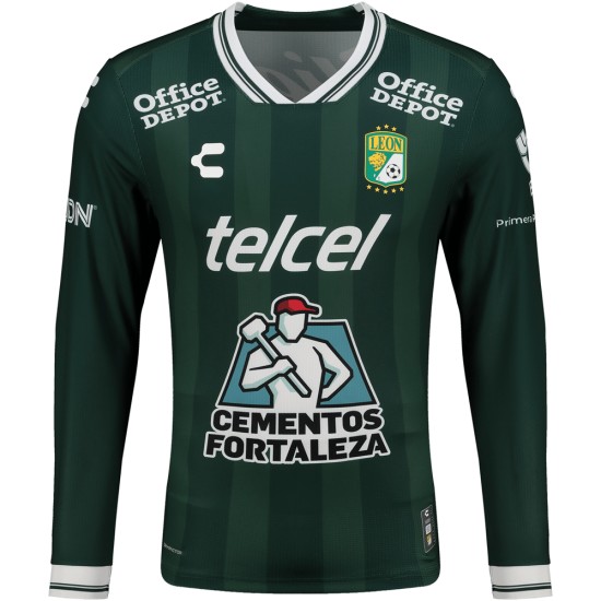 Men's Club León 2025/26 Home Long Sleeve Shirt Men's Club León 2025/26 Home Long Sleeve Shirt