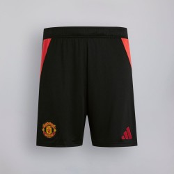 Kid's Manchester United 2024/25 Home Shorts - Black