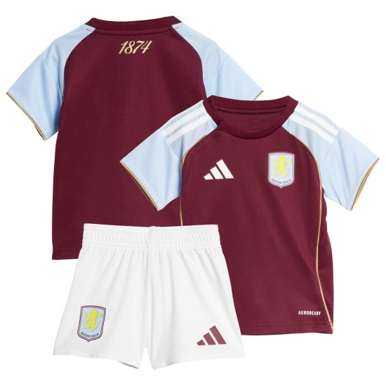 Kid's Aston Villa 2025/26 Home Kit