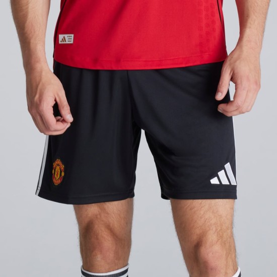 Women's Manchester United 2025/26 Home Shorts - Black