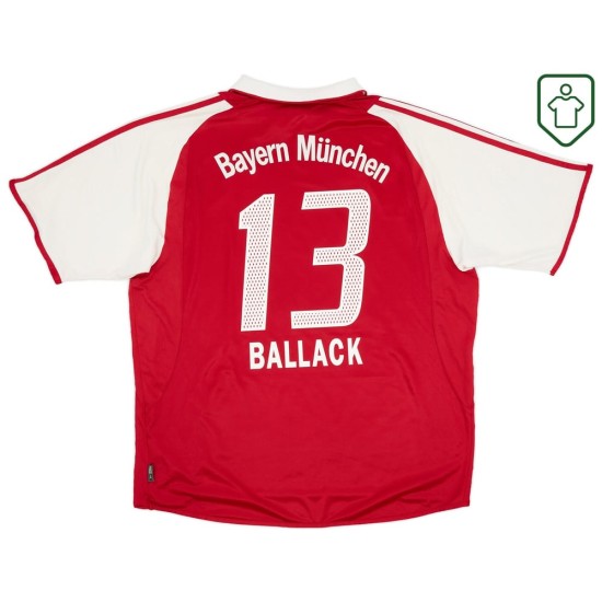 Men's Bayern Munich 2003/04 Home Retro Shirt Ballack #13