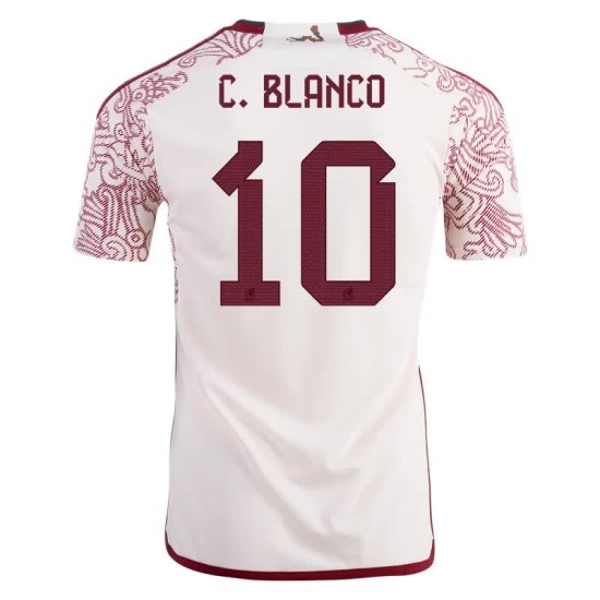 Cuauhtemoc Blanco #10 Mexico Away Jersey World Cup 2022