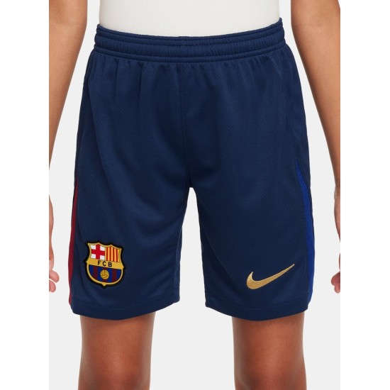 Kid's FC Barcelona 2024/25 Home Shorts