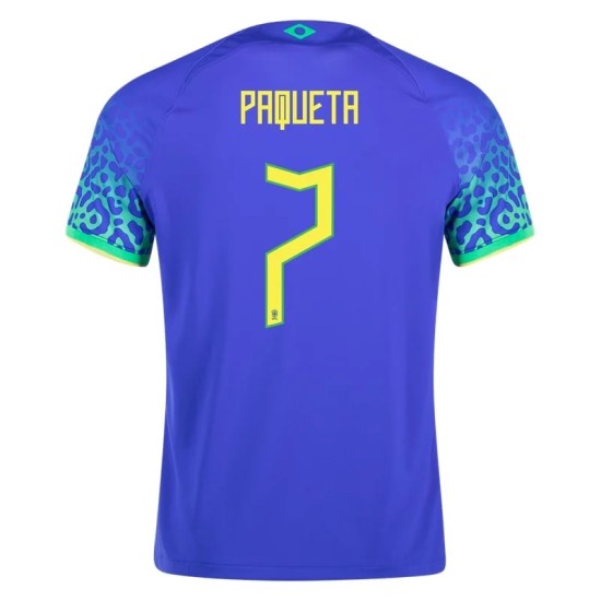 Lucas Paqueta #7 Brazil Away Jersey World Cup 2022