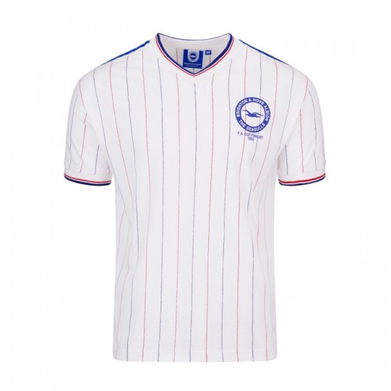 Women's Brighton & Hove Albion 1983 Away Retro FA Cup Finalists Shirt