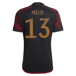 Thomas Muller #13 Germany Away Jersey World Cup 2022