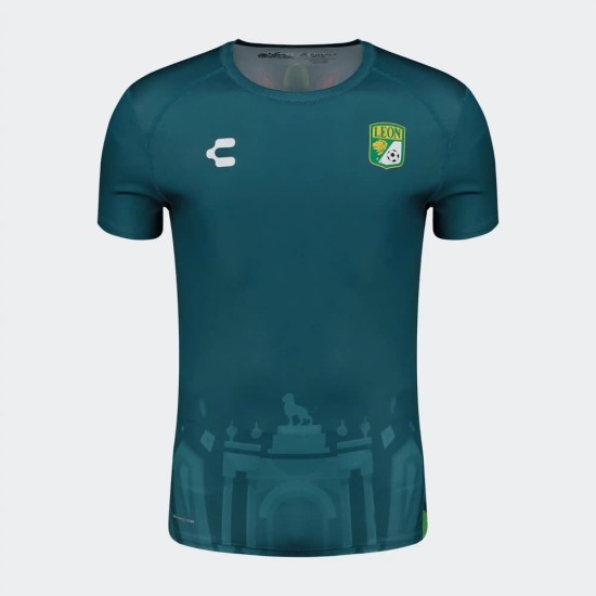 Kid's Club León 2024/25 Third Prematch Shirt - Green