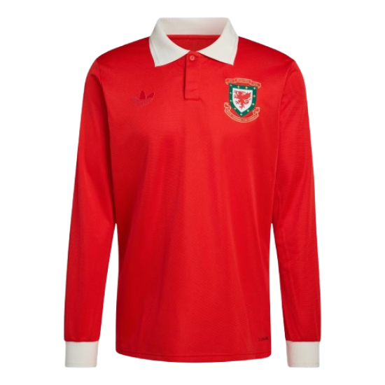 Men's Wales 2025/26 150th Anniversary Long Sleeve Shirt Men's Wales 2025/26 150th Anniversary Long Sleeve Shirt