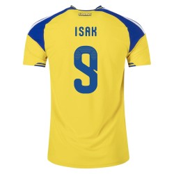 Men's Sweden 2026 Home Authentic World Cup Shirt ISAK #9