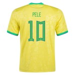 Pele #10 Brazil Home Jersey World Cup 2022 Pele #10 Brazil Home Jersey World Cup 2022