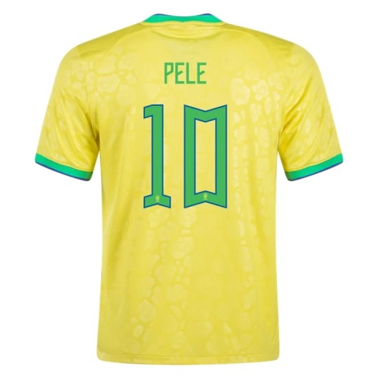 Pele #10 Brazil Home Jersey World Cup 2022 Pele #10 Brazil Home Jersey World Cup 2022