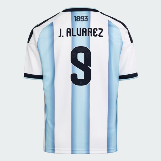 Women's Argentina 2026 Home Authentic World Cup Shirt J. ALVAREZ #9