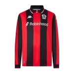 Kid's OGC Nice 2025/26 Home Long Sleeve Shirt