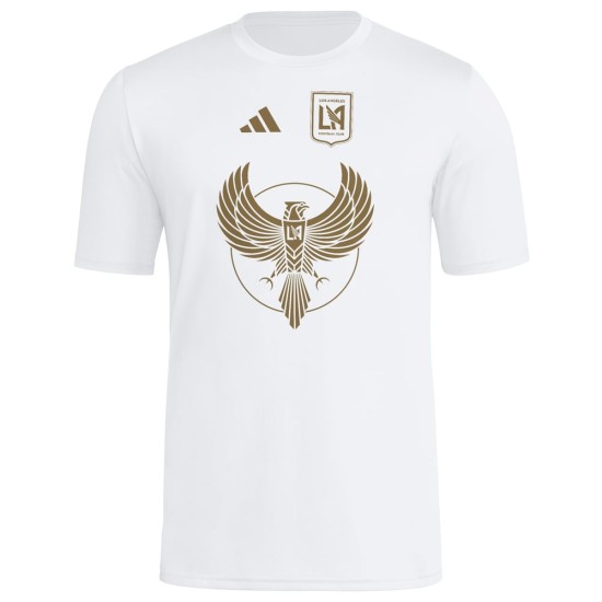 Men's Los Angeles FC 2025 Third Hook AEROREADY Shirt - White Men's Los Angeles FC 2025 Third Hook AEROREADY Shirt - White