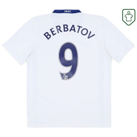 Men's Manchester United 2008/10 Away Retro Shirt Berbatov #9