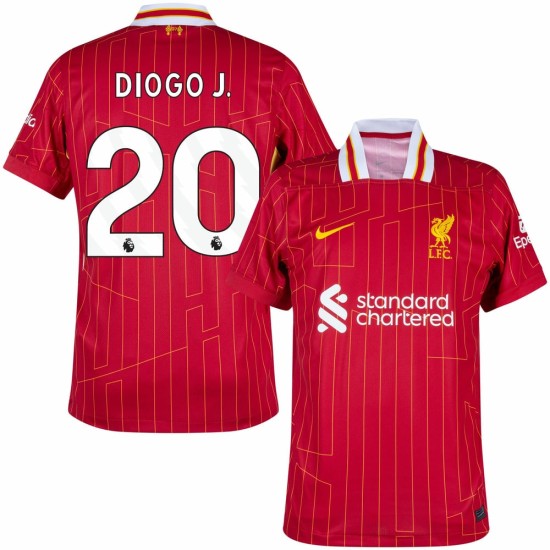 Men's Diogo Jota #20 Liverpool 2024/25 Home Shirt Men's Diogo Jota #20 Liverpool 2024/25 Home Shirt