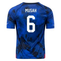 Yunus Musah #6 USMNT Away Jersey World Cup 2022