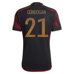 Ilkay Gundogan #21 Germany Away Jersey World Cup 2022