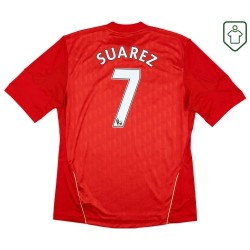 Men's Liverpool 2010/12 Home Retro Shirt Suarez #7