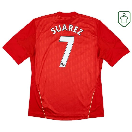 Men's Liverpool 2010/12 Home Retro Shirt Suarez #7 Men's Liverpool 2010/12 Home Retro Shirt Suarez #7
