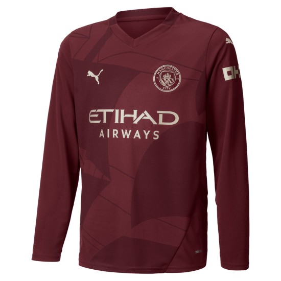Kid's Manchester City 2024/25 Third Long Sleeved Shirt