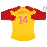Men's RC Lens 2010/11 Home Retro Long Sleeve Shirt Varane #14 Men's RC Lens 2010/11 Home Retro Long Sleeve Shirt Varane #14