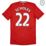 Men's Manchester United 2011/12 Home Retro Shirt Scholes #22