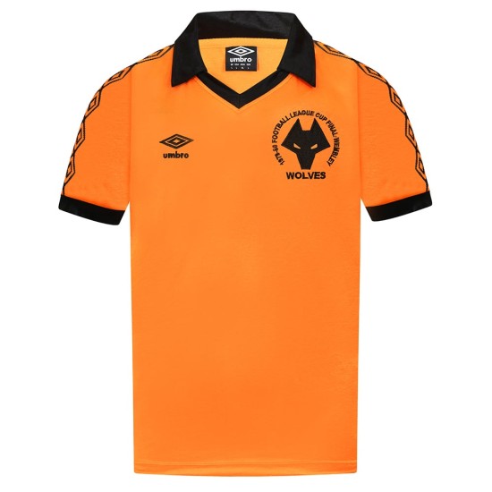 Kid's Wolverhampton Wanderers 1980 Retro League Cup Final Shirt