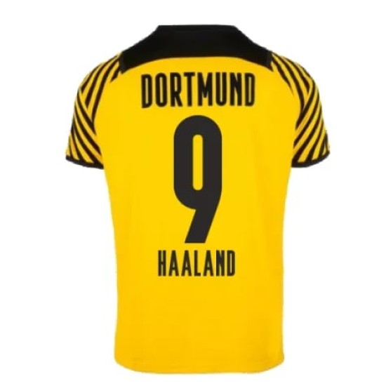 Women's HAALAND BVB Borussia Dortmund 2021/22 Home Shirt