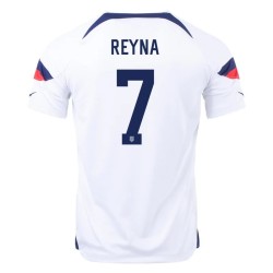 Giovanni Reyna #7 USMNT Home Jersey World Cup 2022