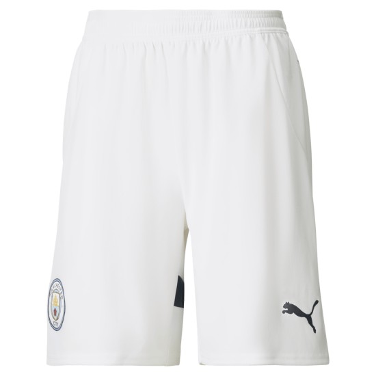 Women's Manchester City 2024/25 Home Shorts - White Women's Manchester City 2024/25 Home Shorts - White