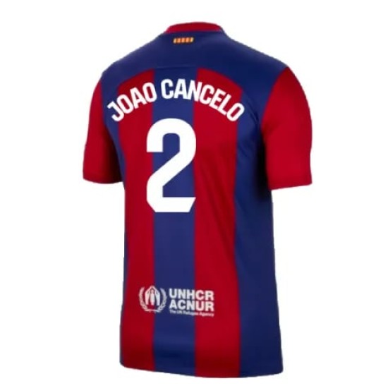 Kid's JOAO CANCELO FC Barcelona 2023/24 Home Shirt Kid's JOAO CANCELO FC Barcelona 2023/24 Home Shirt