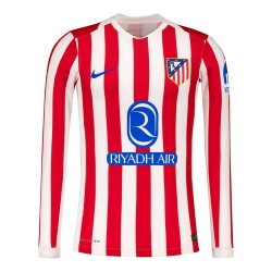 Women's Atletico Madrid 2025/26 Home Long Sleeve Shirt