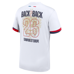 Men's PSG 2025/26 Away Shirt - Champions of Europe 2026 Print