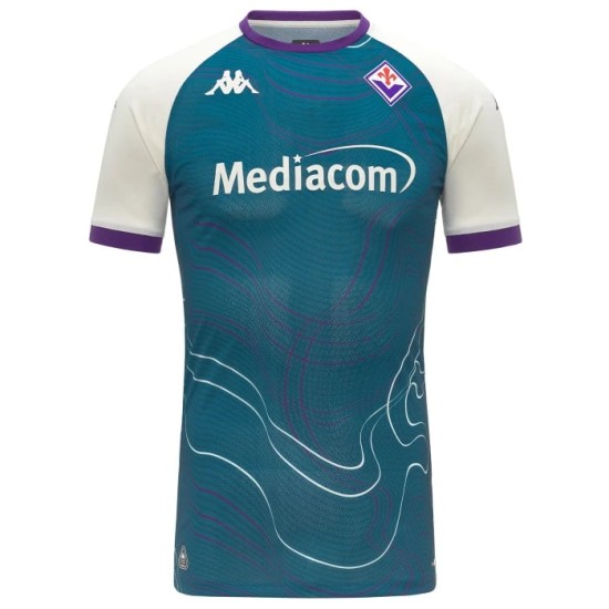 Men's Fiorentina 2025/26 Third Prematch Shirt - Turquoise