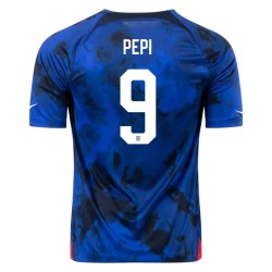 Ricardo Pepi #9 USMNT Away Jersey World Cup 2022