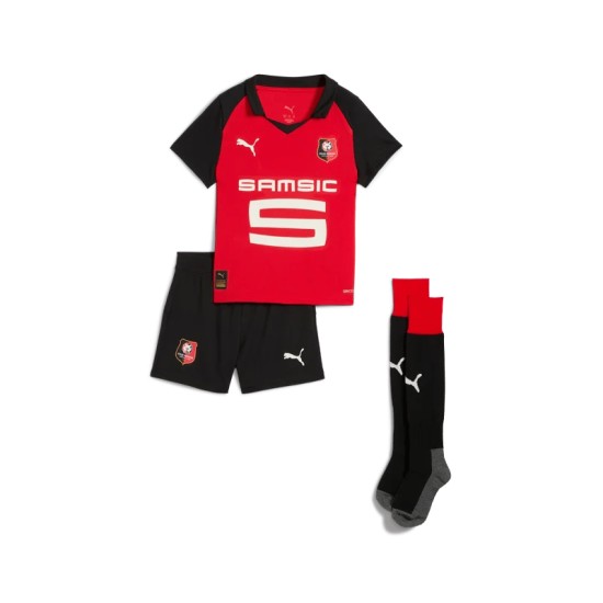 Kid's Rennes 2025/26 Home Kit