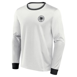 Men's Germany 1974 Home Retro Long Sleeve Shirt - White