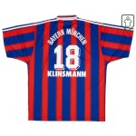 Men's Bayern Munich 1995/97 Home Retro Shirt Klinsmann #18 Men's Bayern Munich 1995/97 Home Retro Shirt Klinsmann #18