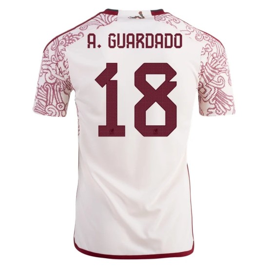 Andres Guardado #18 Mexico Away Jersey World Cup 2022